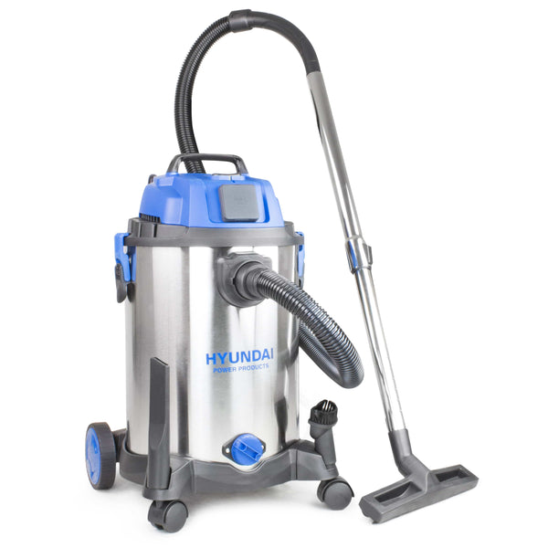 Hyundai HYVI3014 1400w Wet and Dry Vacuum Cleaner 30l With Power Tool Socket