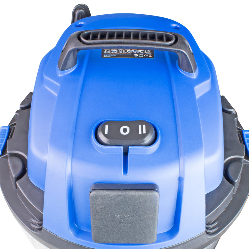 Hyundai HYVI3014 1400w Wet and Dry Vacuum Cleaner 30l With Power Tool Socket