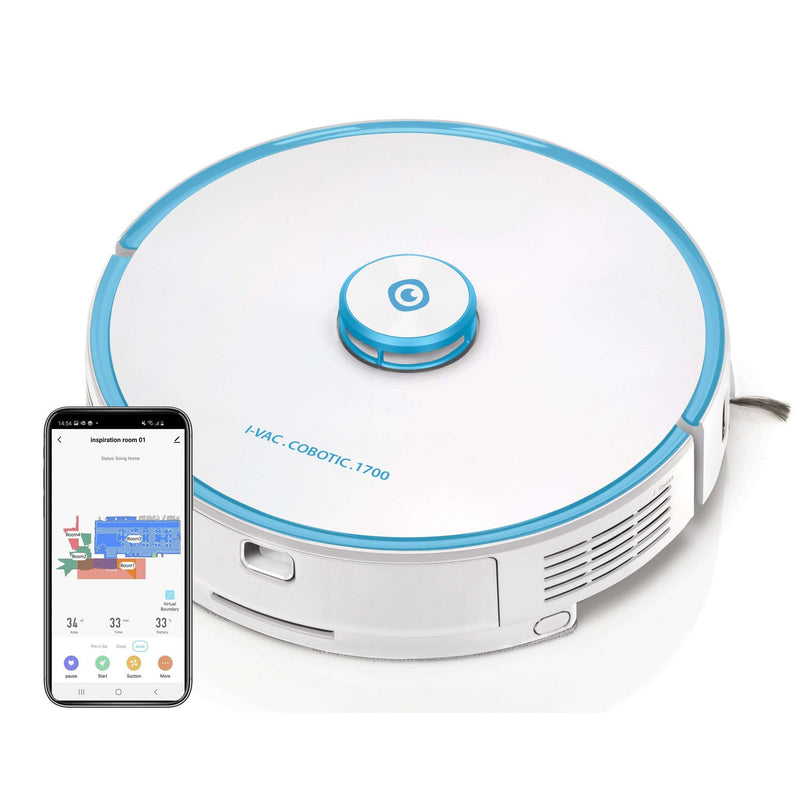 I-Team Vacuum Cleaner i-Vac Cobotic 1700 Robot Vacuum Cleaner With Charger - Up To 270 Min Run Time COB17N.FCT.0240A - Buy Direct from Spare and Square