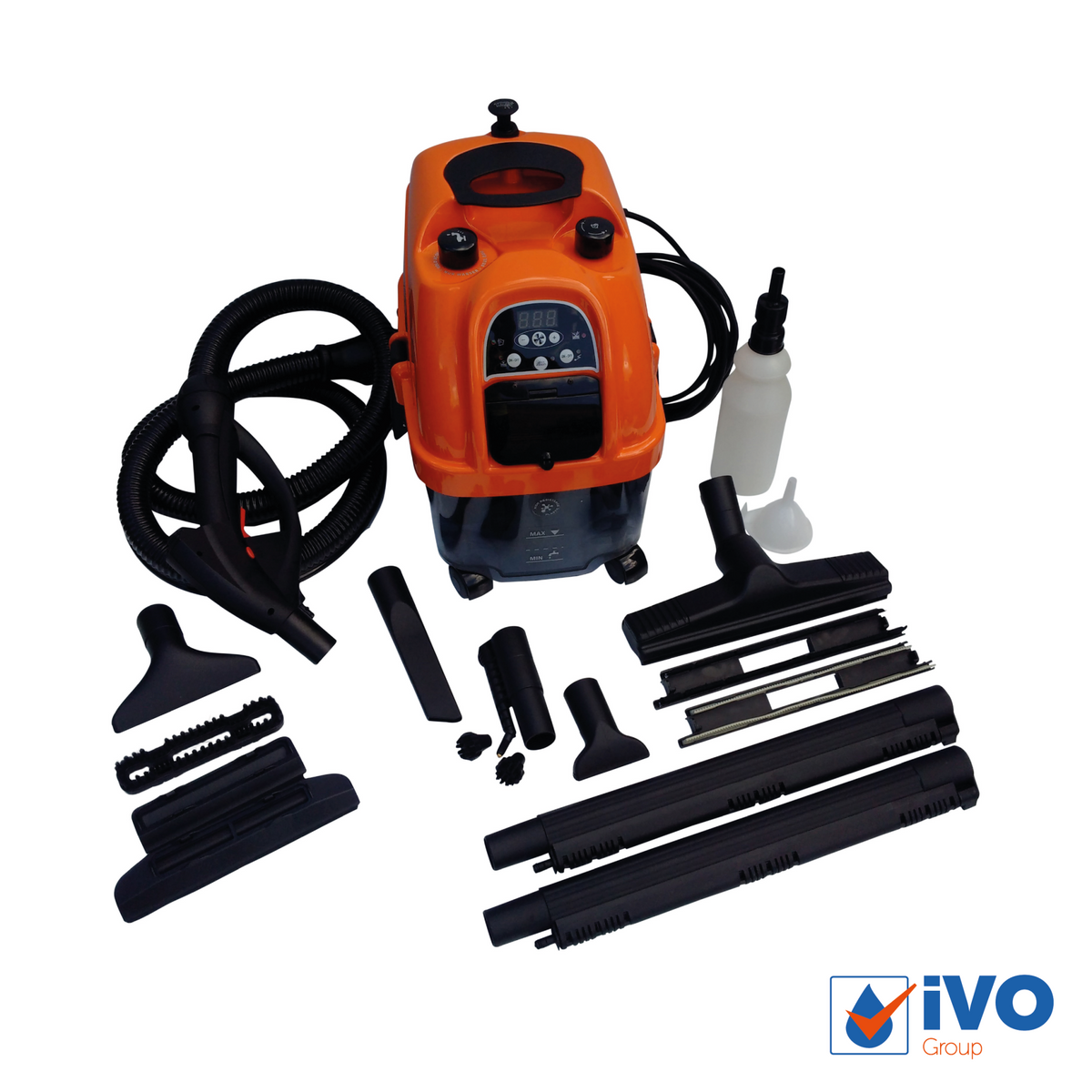 iVO Steam Tekna 5 Plus, with 12 piece attachment kit.