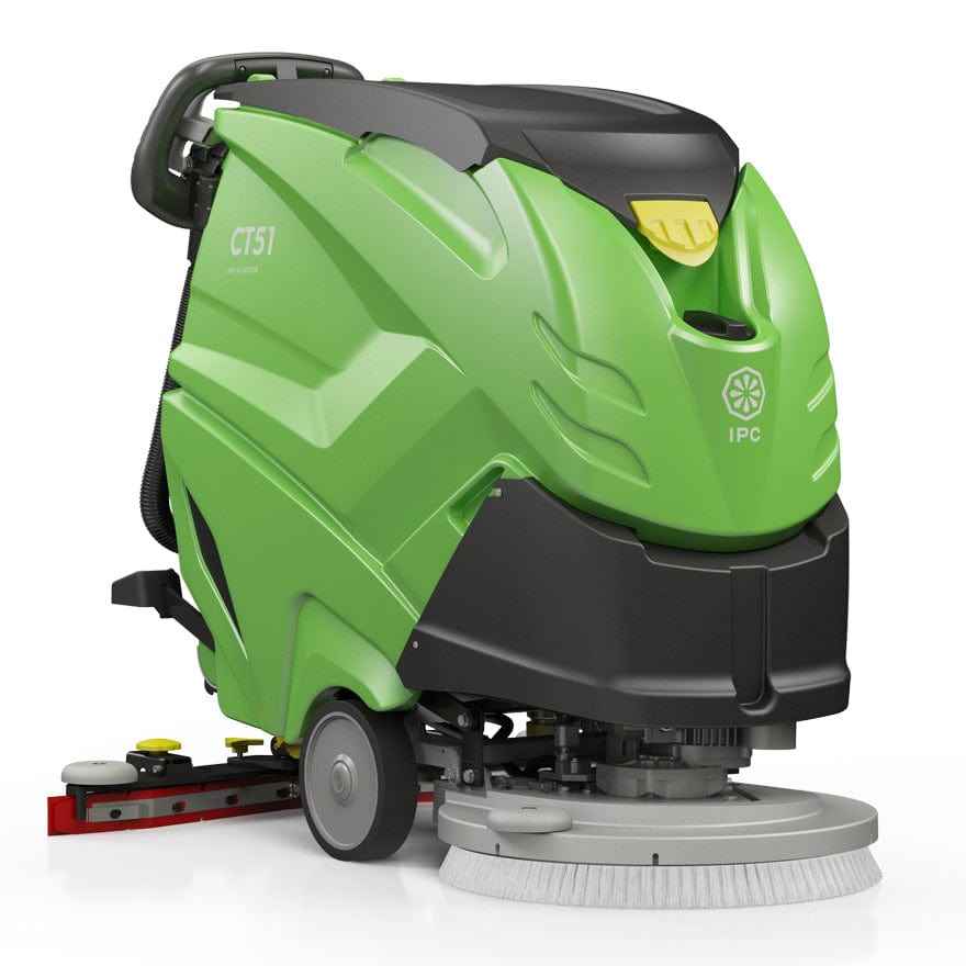 IPC CT51 BT55 Large 50l Battery Floor Scrubber Dryer With Traction - 21 inch - Commercial Cleaning Machines Ltd