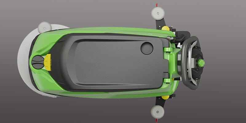 IPC CT51 BT55 Large 50l Battery Floor Scrubber Dryer With Traction - 21 inch - Commercial Cleaning Machines Ltd