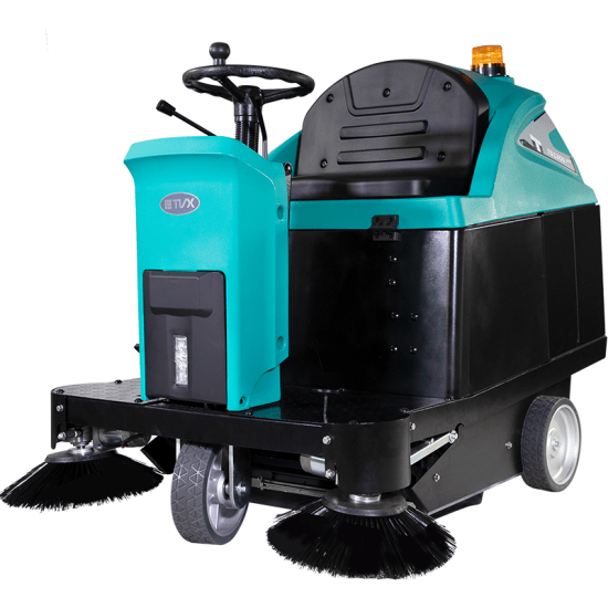 IPC Sweeper TVX TS1300 Pro Ride On Battery Powered Sweeper - 100ltr - Buy Direct from Spare and Square