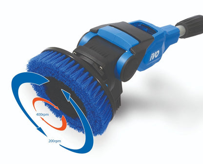iVO PowerBrush XL 2.0 - Battery Powered Vortex Cleaning Brush - Scrubber Dryer