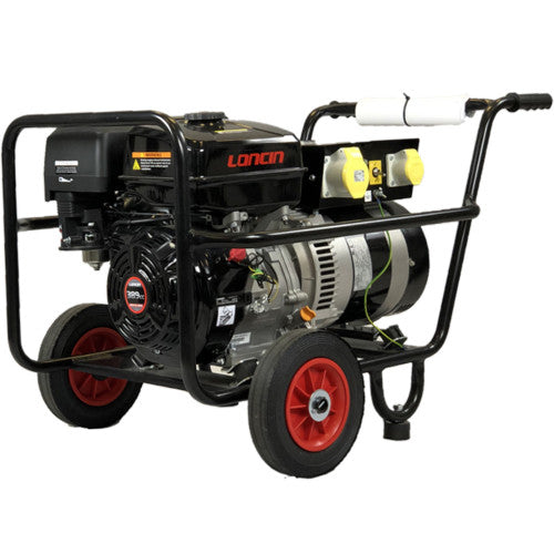 Maxflow Industrial Petrol Generator – Loncin G340 Engine 5.0 kVA Trolley Frame