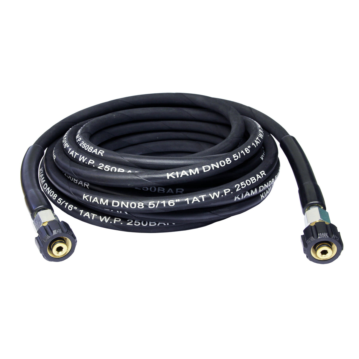 Kiam Products M22 Female - M22 Female Heavy Duty 5/16" Rubber Pressure Washer Hose