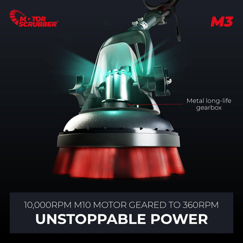 Motor Scrubber Scrubber Dryer MotorScrubber M3L - Portable, Powerful, Commercial Scrubber For Hard To Clean Areas - 120cm - 240cm Handle M3L - Buy Direct from Spare and Square