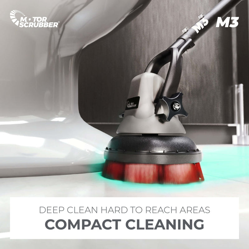 Motor Scrubber Scrubber Dryer MotorScrubber M3L - Portable, Powerful, Commercial Scrubber For Hard To Clean Areas - 120cm - 240cm Handle M3L - Buy Direct from Spare and Square