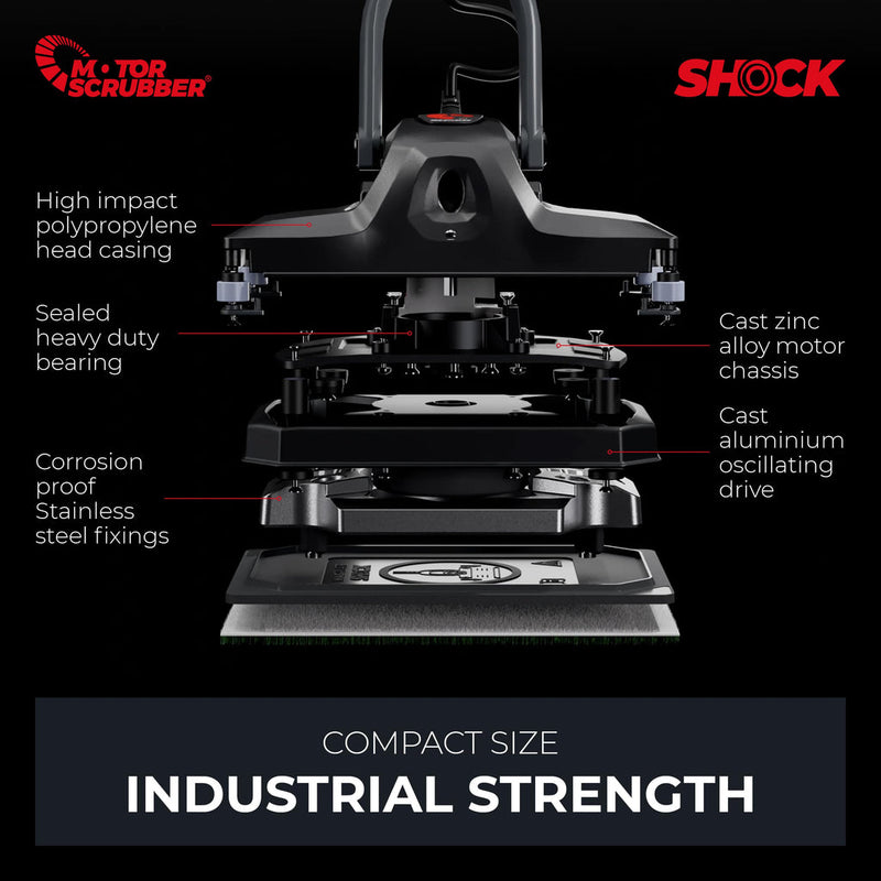 Motor Scrubber Scrubber Dryer MotorScrubber Shock Starter Kit - Oscillating Deep Cleaner - No Battery Backpack MSSHOCKHH - Buy Direct from Spare and Square