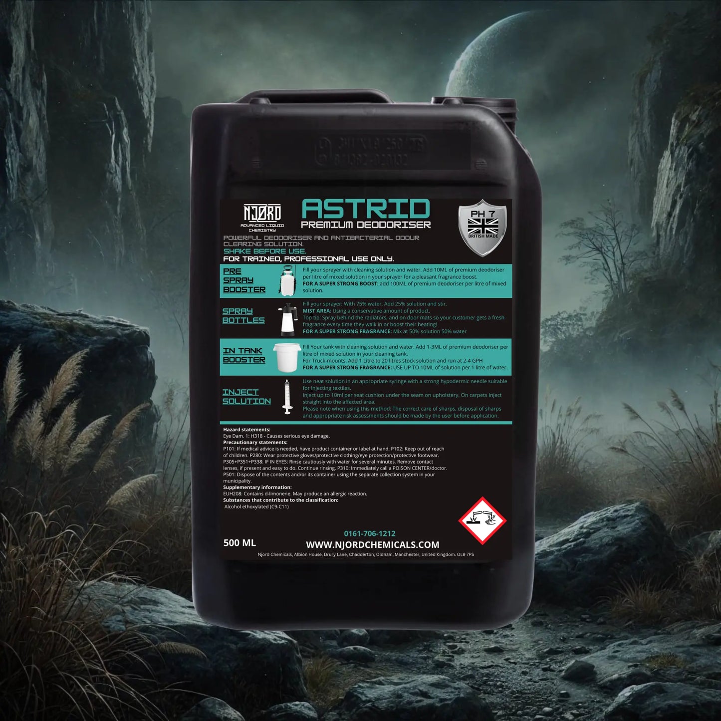 Njord Astrid 6l - Premium Carpet & Upholstery Deodoriser - Cleaning Chemicals