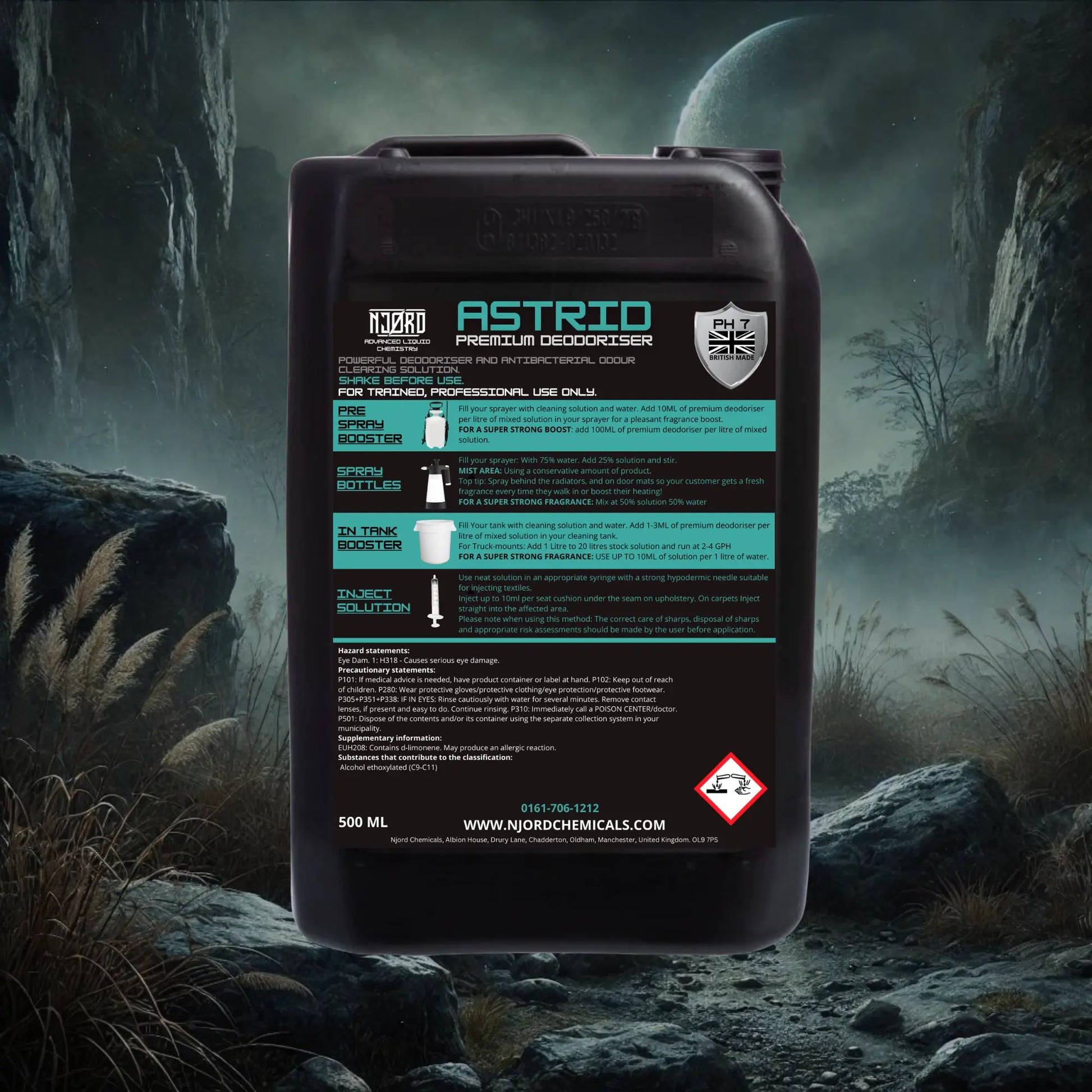 Njord Astrid 6l - Premium Carpet & Upholstery Deodoriser - Cleaning Chemicals