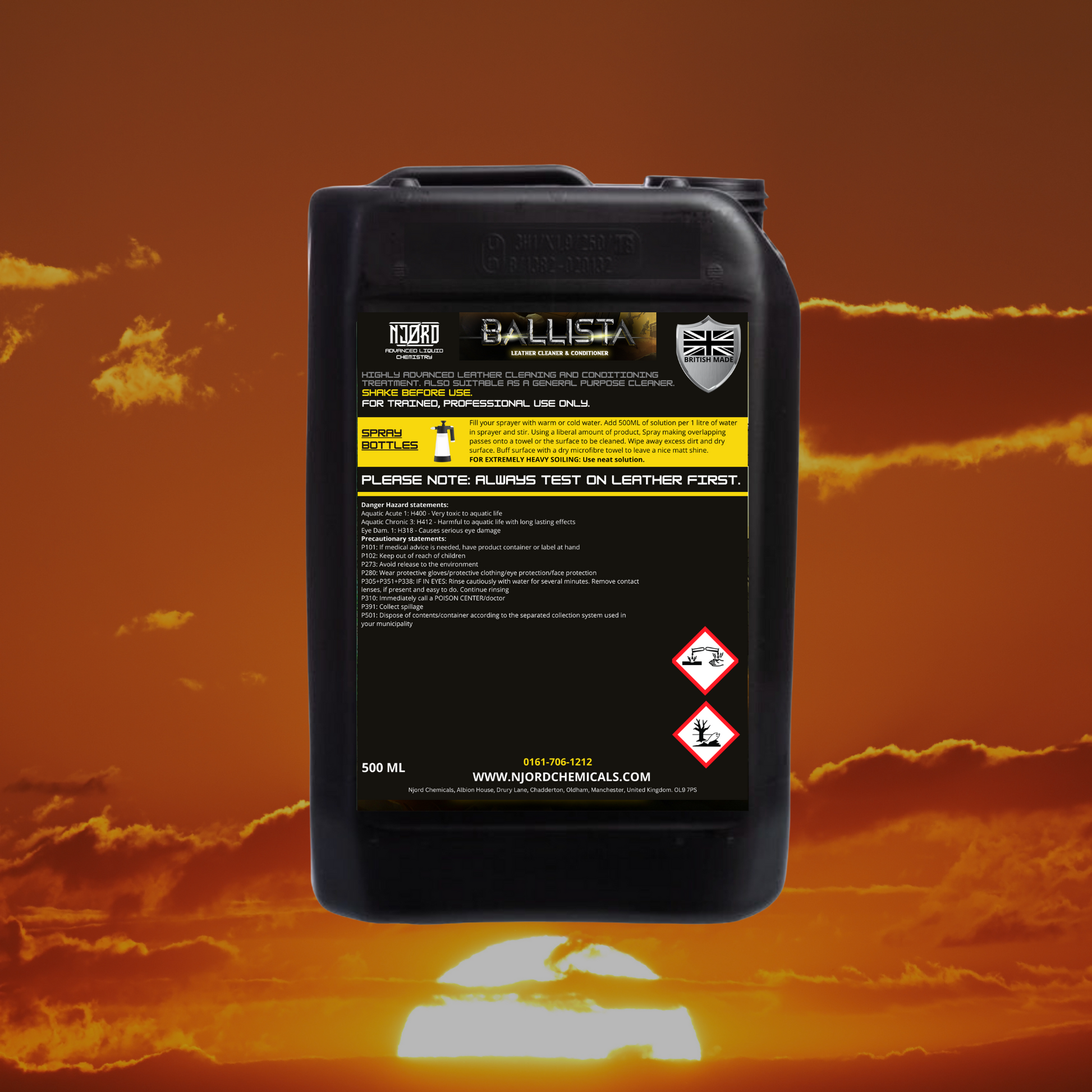 Njord Ballista 6l - Professional Leather Cleaner and Conditioner 6l - Cleaning Chemicals