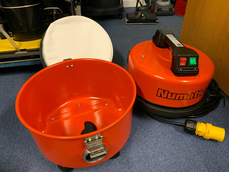 Numatic Vacuum Cleaner Brand New Numatic NQS250B 110v Metal Tub Vacuum Cleaner - Grade A+ NQS250-22 Grade A+ *BARE* - Buy Direct from Spare and Square