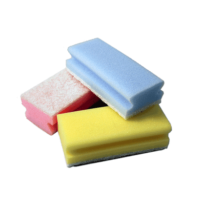 Spare and Square Scouring Pads Green Optima Proclean Sponge Scourers - Pack of 10 - Colour Coded 854G.10 - Buy Direct from Spare and Square