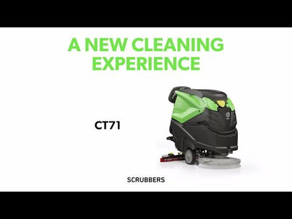 IPC CT71 BT70 Large 70l Battery Floor Scrubber Dryer With Traction - 27 inch