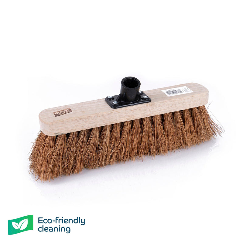 Robert Scott Brooms 11.5" Flat Wooden Broom Head Only - Box of 12 - Buy Direct from Spare and Square