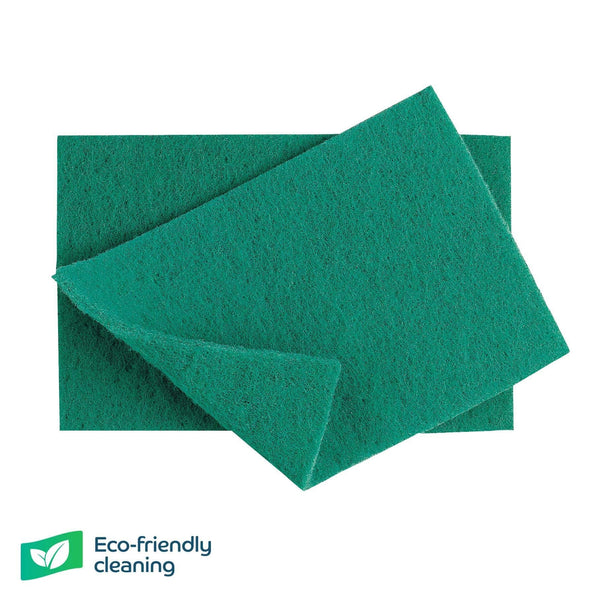 Robert Scott Scouring Pads Green Caterers Scourer - 50 Packs of 10 5013174000801 102446-Green - Buy Direct from Spare and Square