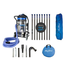 skyVac Industrial 85 With High Reach Pole Set - Triple Motor Machine With Upto 40ft Reach - 240v 8 Pole 40ft (12m)