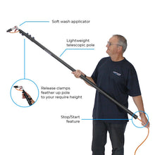 skyVac Softwash Applicator - Carbon Fibre Water Fed Pole System - Roof Cleaning
