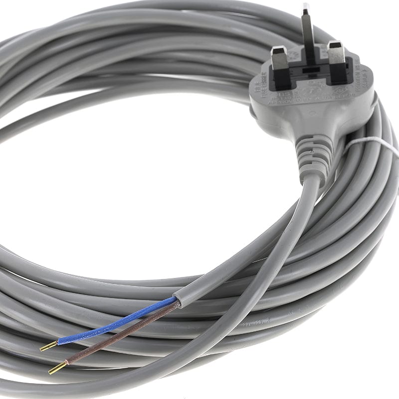 Spare and Square Vacuum Spares Grey 10m Mains Power Cable For Sebo Vacuum Cleaners - 10m FLX89 - Buy Direct from Spare and Square