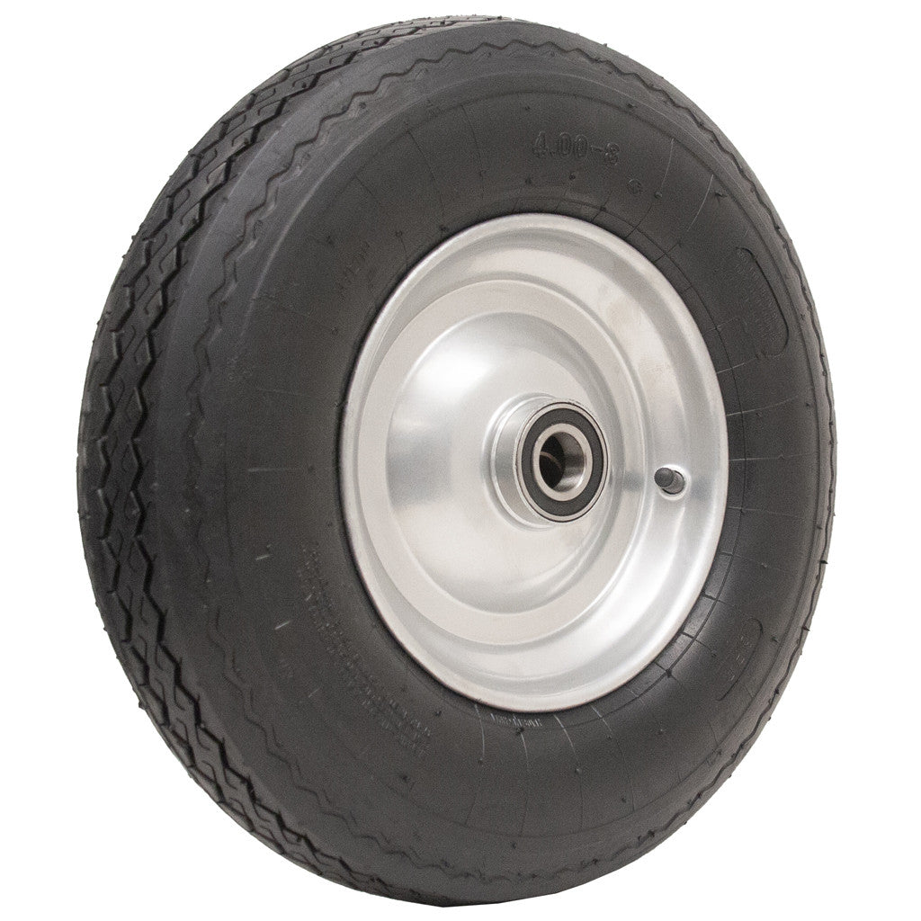 Large Pneumatic Wheel [Diameter = 400mm , Width = 100mm, Axle = 25mm]