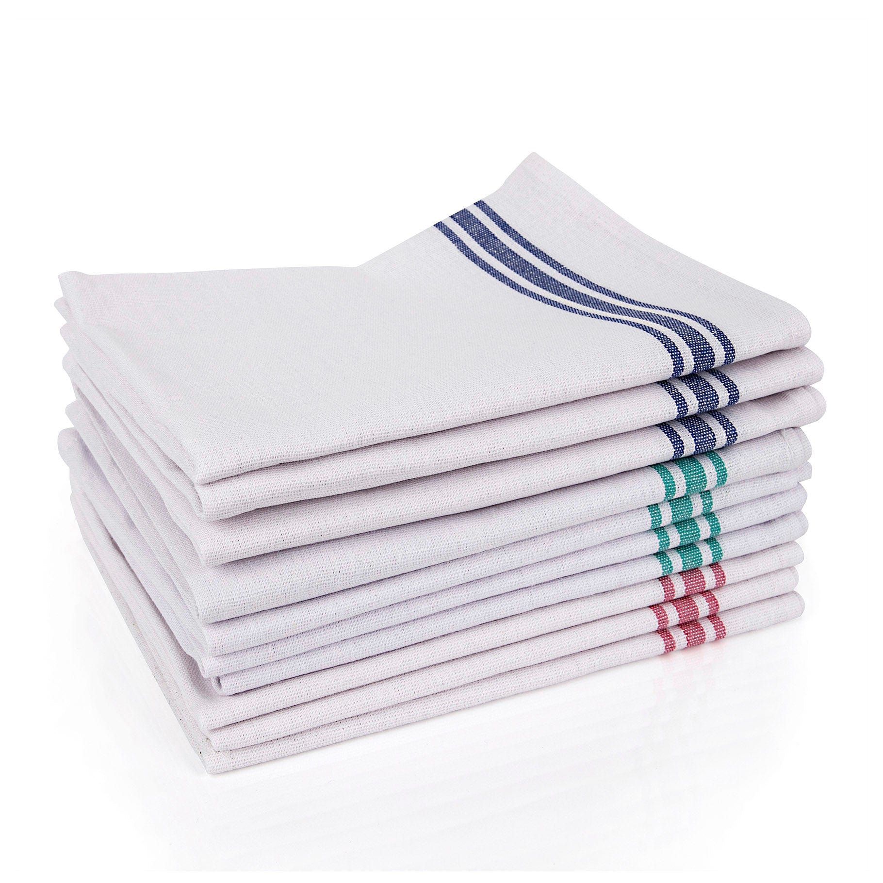 White Cotton Tea Towel - Box of 100 - Commercial Cleaning Machines Ltd