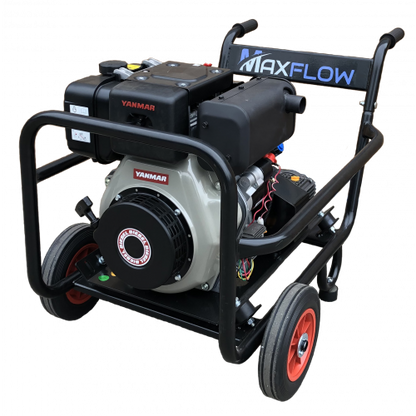 Maxflow Industrial Pressure Washer - Yanmar L100-V Interpump 21 LPM Trolley Frame