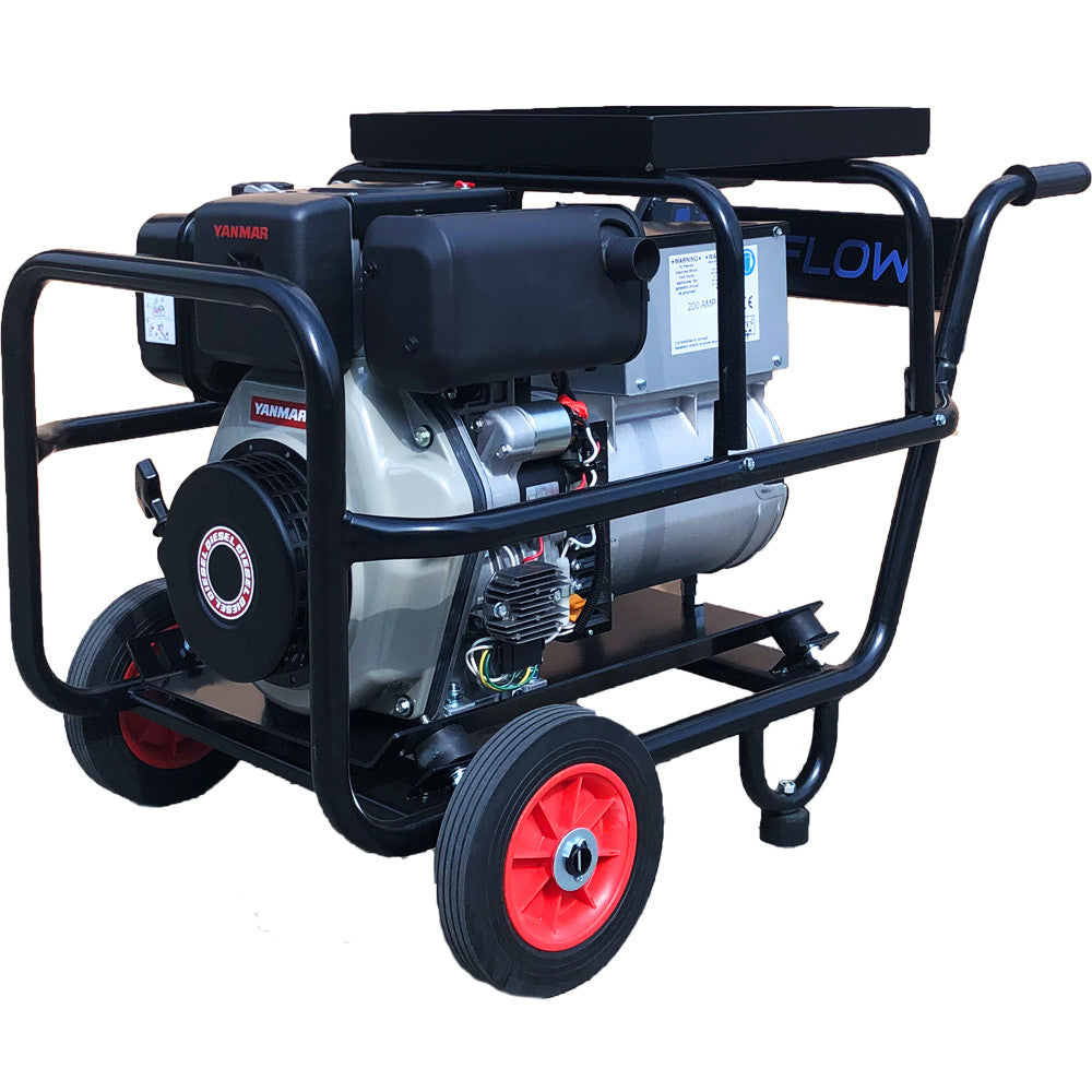 Maxflow AC Diesel Welder Generator – Yanmar L100-V Engine 5.0 kVA Trolley Frame