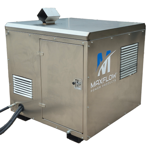 Maxflow Industrial Diesel Hot Pressure Washer - Yanmar 3-Cylinder 33 LPM Skid Frame