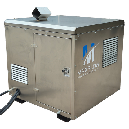 Maxflow Industrial Diesel Hot Pressure Washer - Yanmar 3-Cylinder 33 LPM Skid Frame