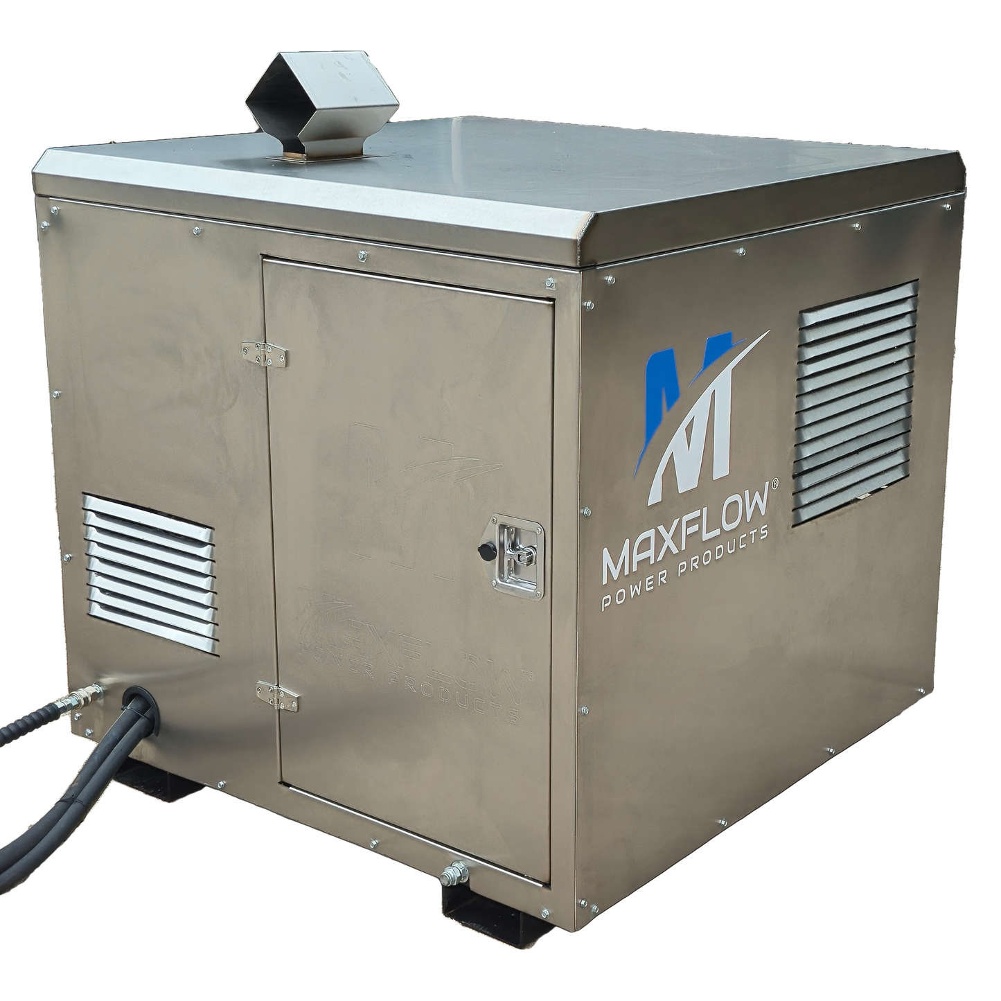 Maxflow Industrial Diesel Hot Pressure Washer - Yanmar 3-Cylinder 33 LPM Skid Frame