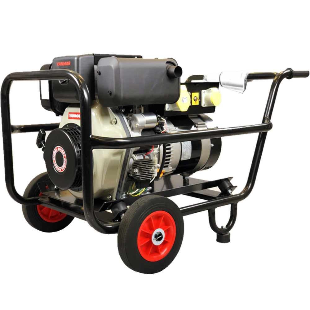 Maxflow AVR Industrial Diesel Generator – Yanmar L100-V Engine 5.5 kVA Trolley Frame