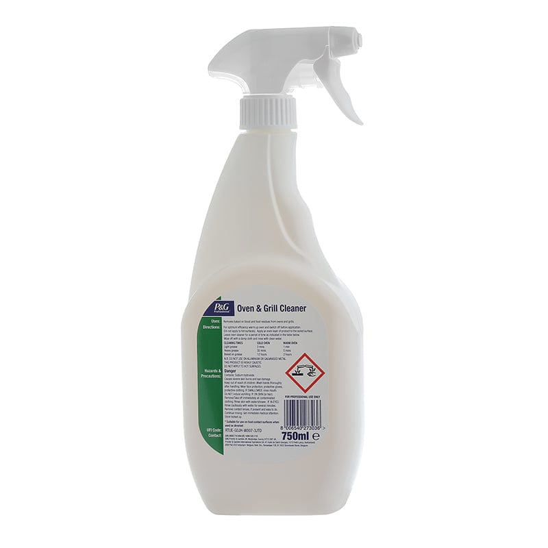 P&G Professional Cleaning Chemicals P&G Professional Oven Cleaner Trigger Spray - 750ml 8006540273036 SUPPGP173 - Buy Direct from Spare and Square