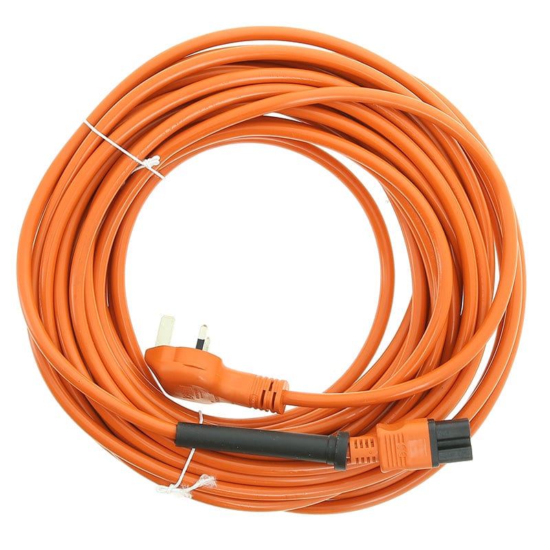 Spare and Square Scrubber Dryer Spares 15m 3 Core Orange Mains Cable For Floor Buffers - Victor Sprites - Taski Ranger - Jeyes FLX54 - Buy Direct from Spare and Square